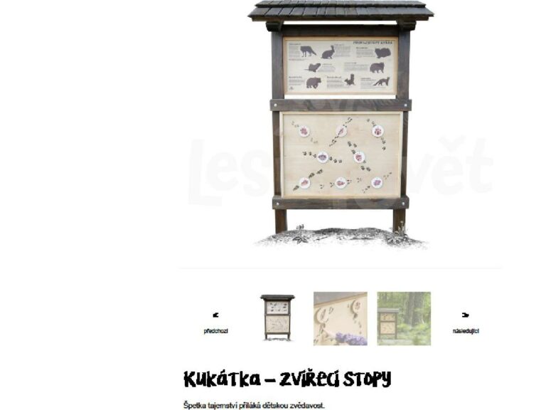 Kukátka - zvířecí stopy
